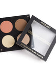 Inglot Complexion Supreme Skin Quad Palette, open