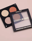 Inglot Complexion Supreme Skin Quad Palette, slightly open