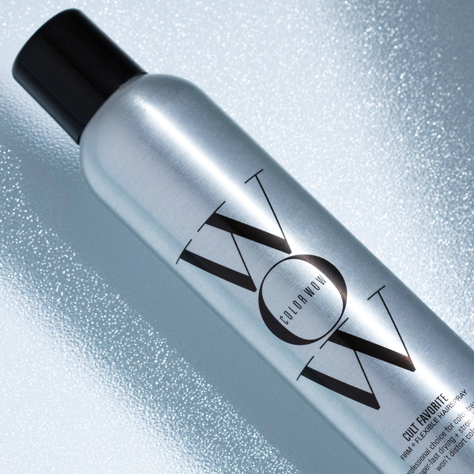 Color Wow Cult Favorite Firm + Flexible Hairspray, close up