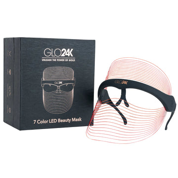 GLO24K 7 Colour LED Beauty Mask with box