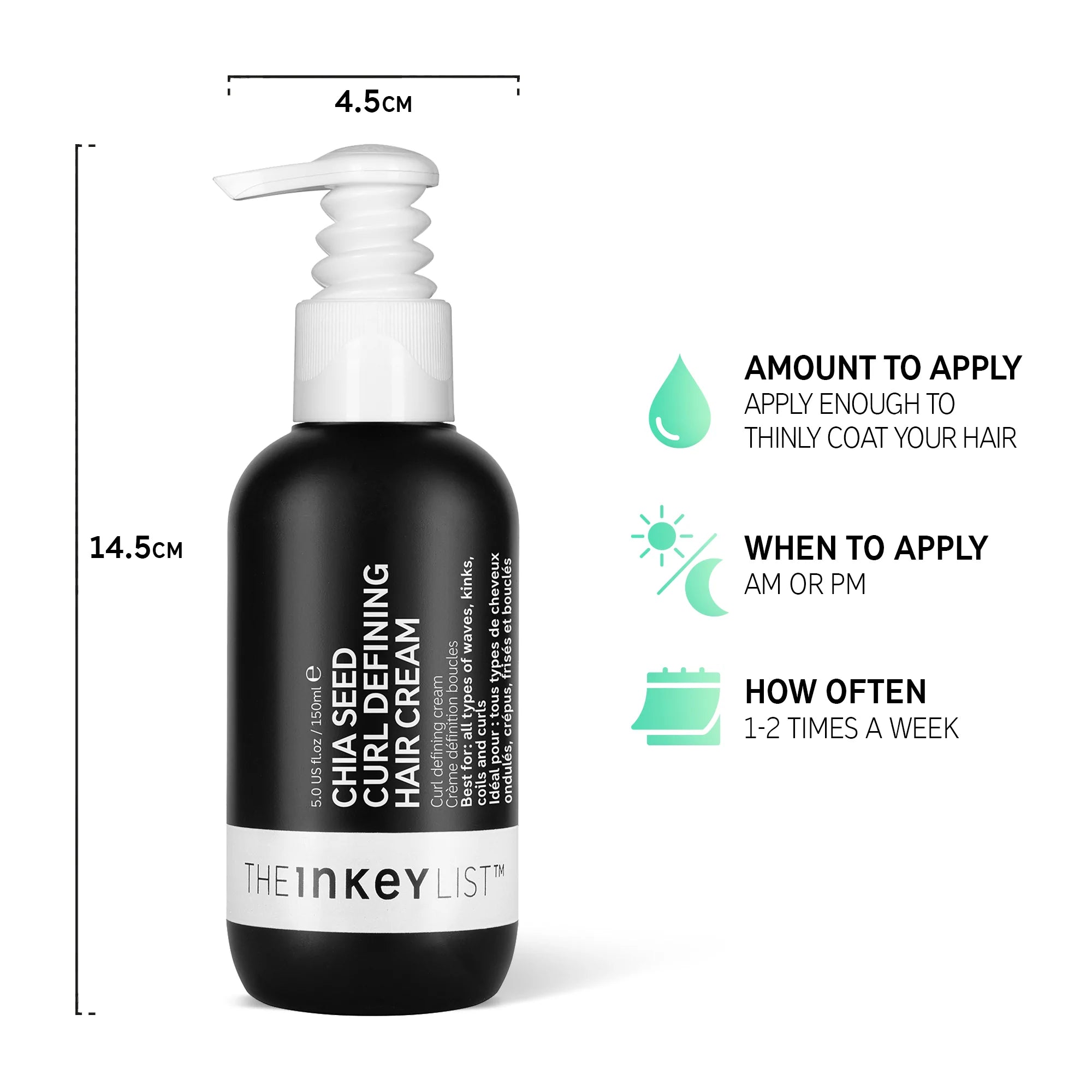 The Inkey List Chia Seed Curl Defining Hair Treatment, info &amp; spec