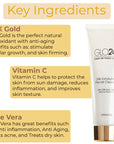 Key ingredients of GLO24K 24k Exfoliating Facial Cleanser