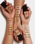 Swatches of elf Flawless Finish Foundation SPF15 on model's arms 