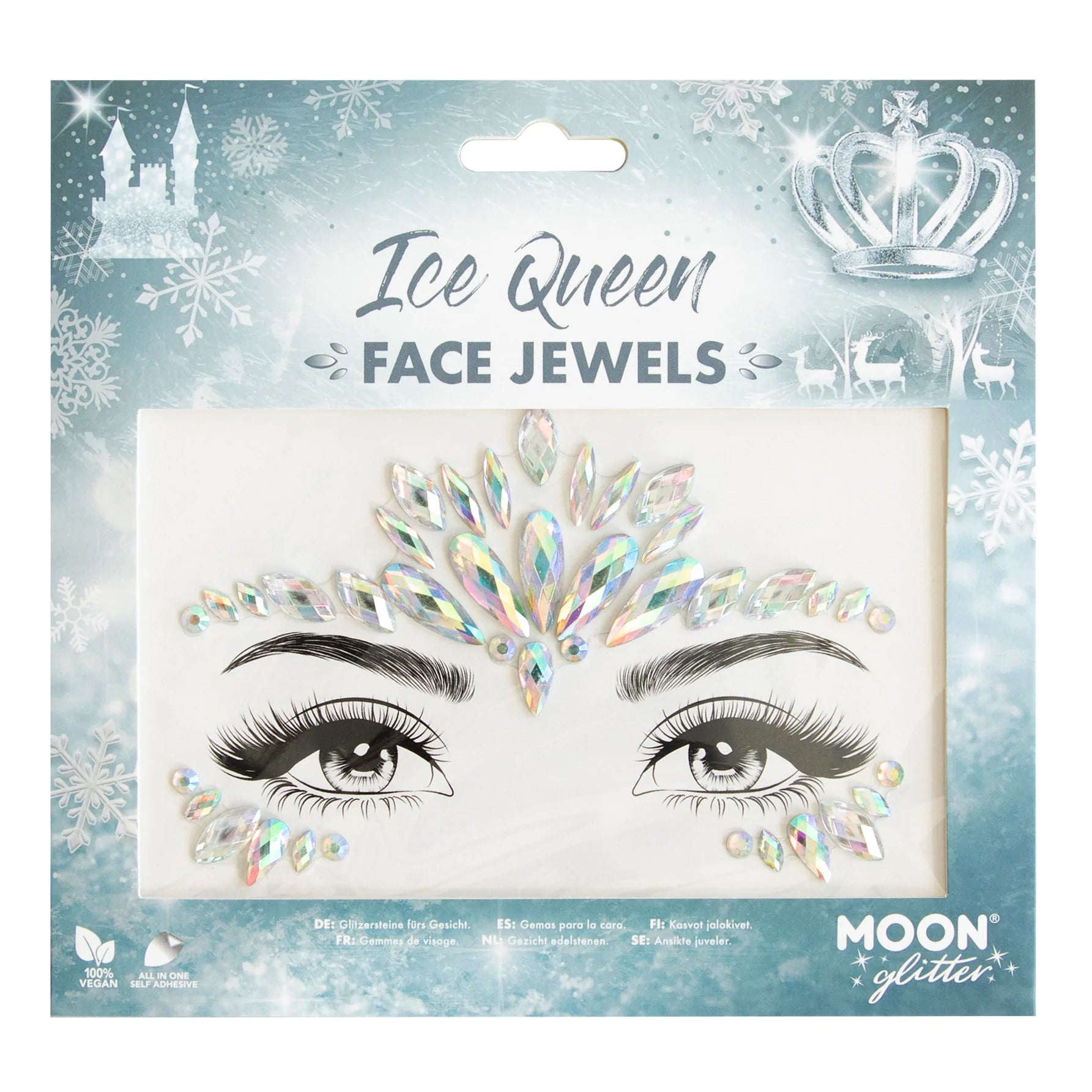 Moon Creations Glitter Face Jewels - Ice Queen