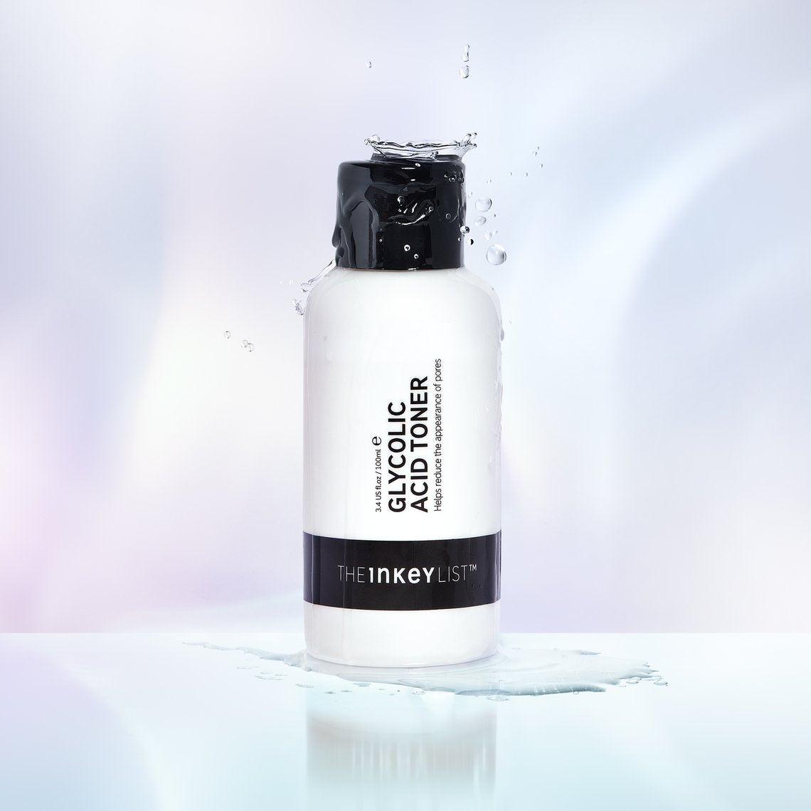 The Inkey List GLYCOLIC ACID TONER with swatch