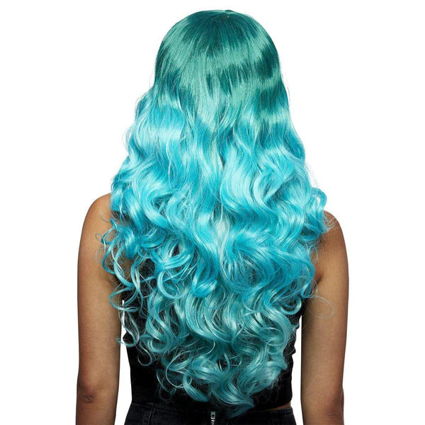 Manic Panic Siren Wig - Mermaid Ombre, back view