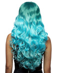 Manic Panic Siren Wig - Mermaid Ombre, back view