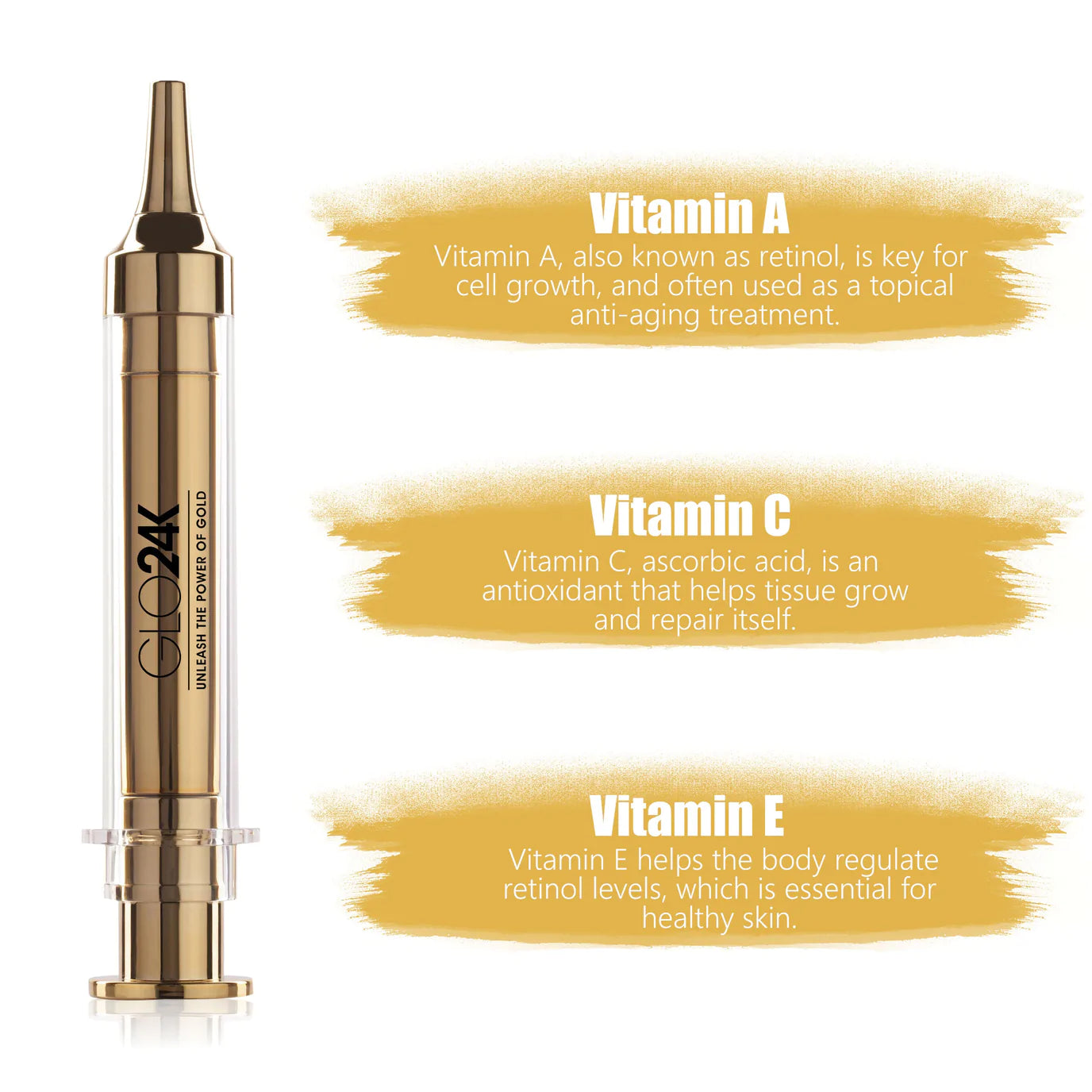 Vitamins in GLO24K Express Non-Surgical Anti-Ageing Facelift Cream