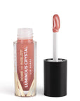 INGLOT Rosie For Inglot Luminous Crystal Lip Glaze - Luminous Apricot , open