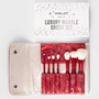 INGLOT Luxury Marble Brush Set, open with products 