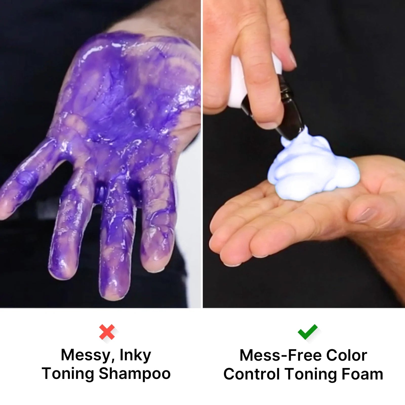 Mess free Color Wow Color Control Purple Toning + Styling Foam