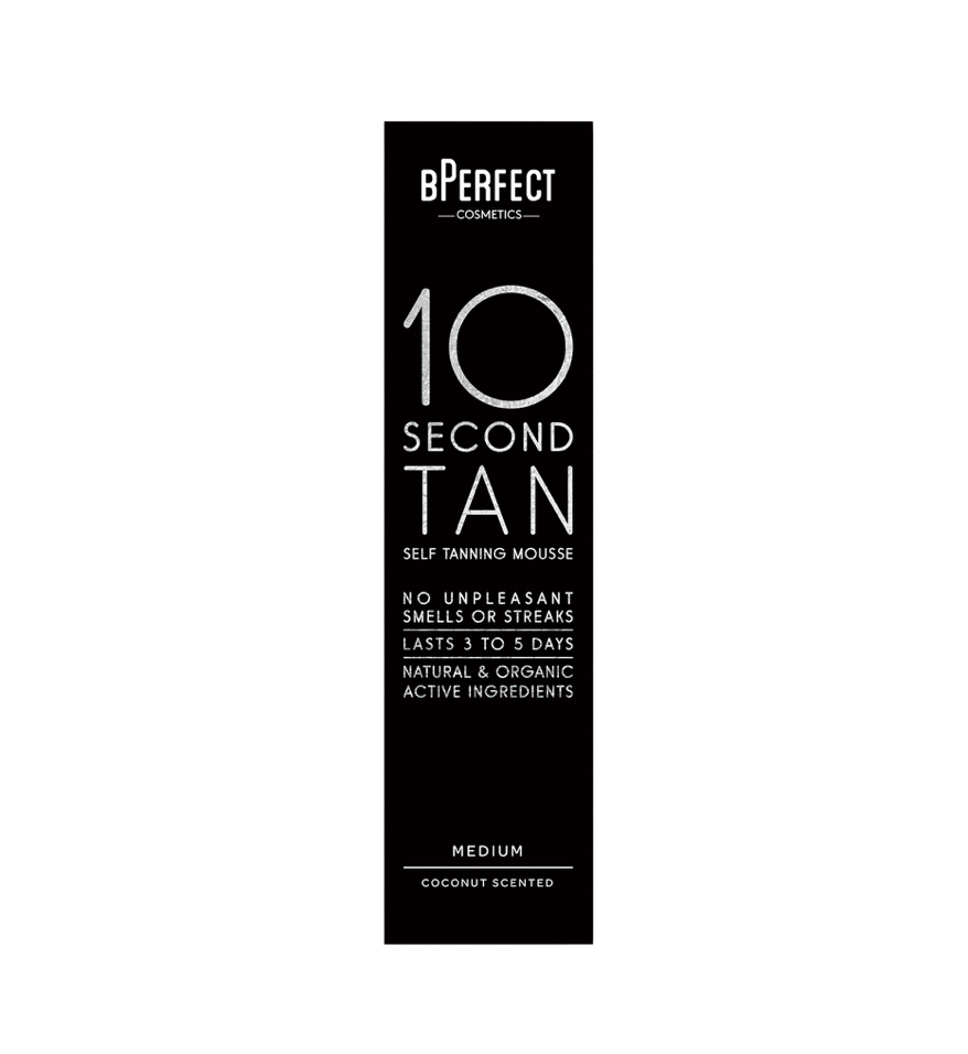 BPerfect 10 SECOND TAN MOUSSE – MEDIUM COCONUT packaging