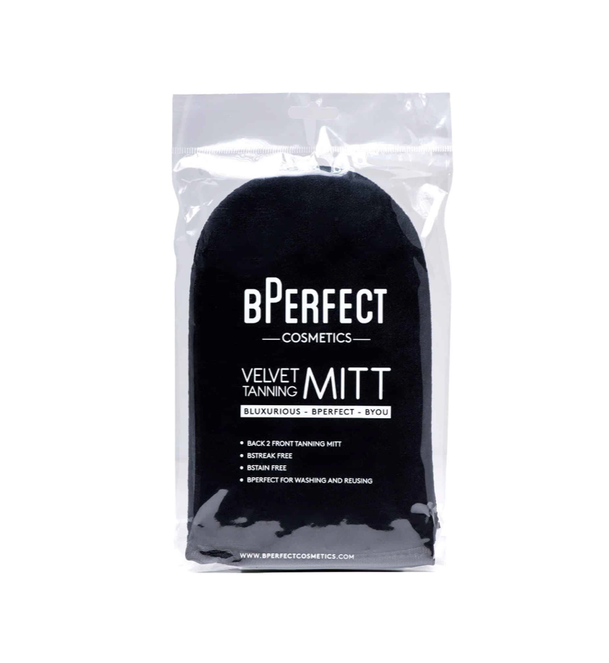 BPerfect DOUBLE SIDED LUXURY TANNING MITT in packaging