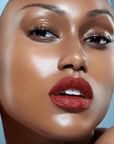 Model wearing DANESSA MYRICKS Colorfix 24-Hour Mattes on lips