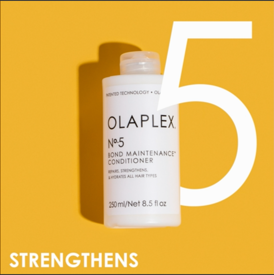 OLAPLEX No.5 Bond Maintenance Conditioner strengthens 