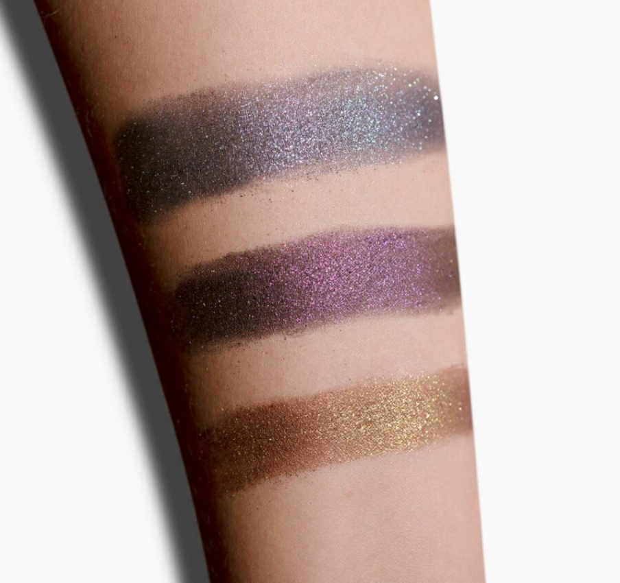INGLOT Cosmic Collection - Shimmer & Glitter Pure Pigment Set swatch on arm