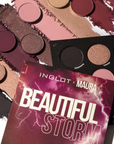 INGLOT X MAURA Beautiful Storm Eyeshadow Palette close up