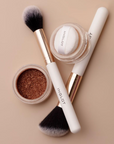 INGLOT X MAURA Glam & Glow Sparkling Dust and brushes