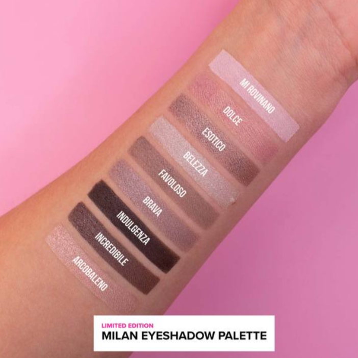 Oh My Glam OH MY DAYS - MILAN ROSE eyeshadow palette swatches