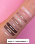 Oh My Glam OH MY DAYS - MILAN ROSE eyeshadow palette swatches