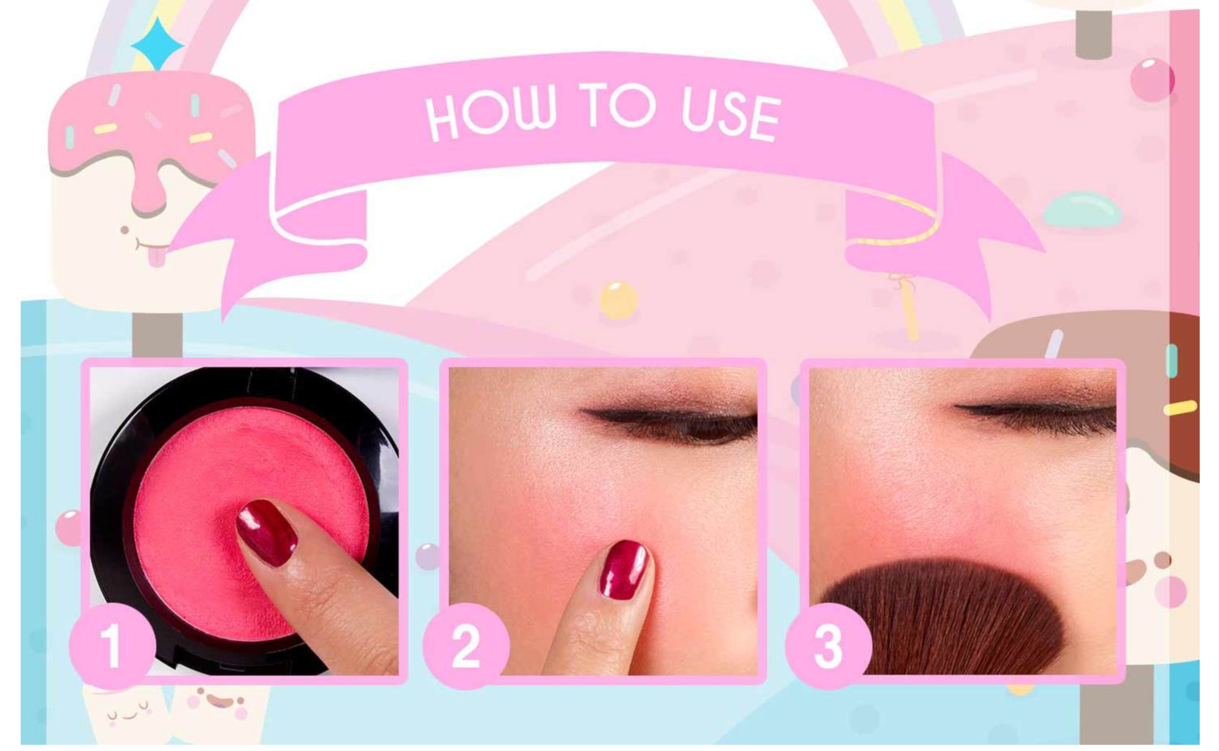 J Cat Soft Mallow Blush, how to