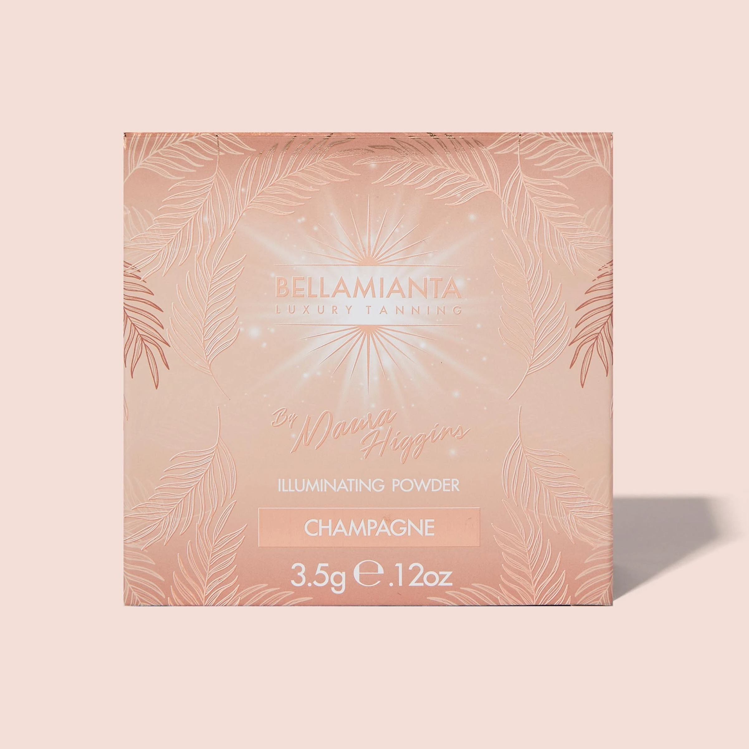 BELLAMIANTA Illuminating Powder by Maura Higgins Champagne, in box