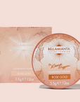 BELLAMIANTA Illuminating Powder by Maura Higgins Rose Gold, with packaging