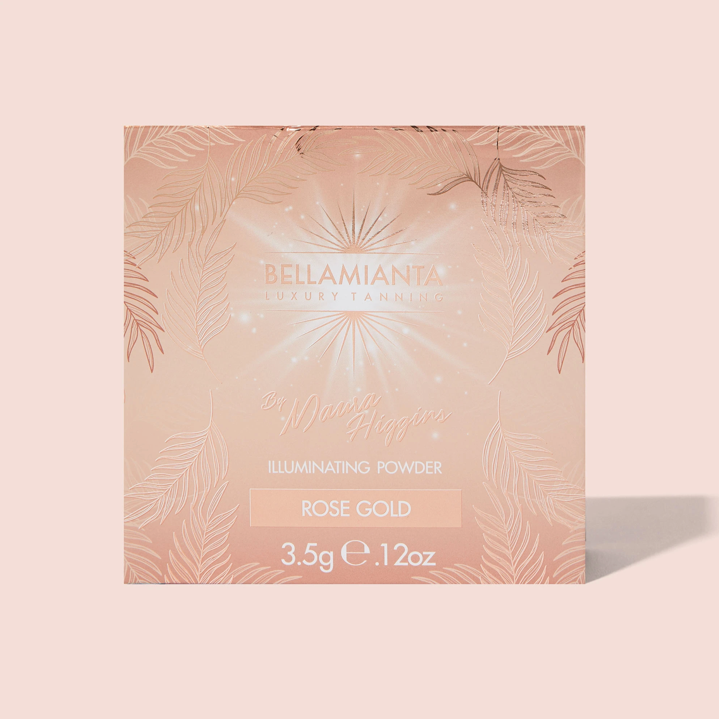 BELLAMIANTA Illuminating Powder by Maura Higgins Rose Gold, in box