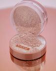 BELLAMIANTA Illuminating Powder by Maura Higgins Rose Gold, open