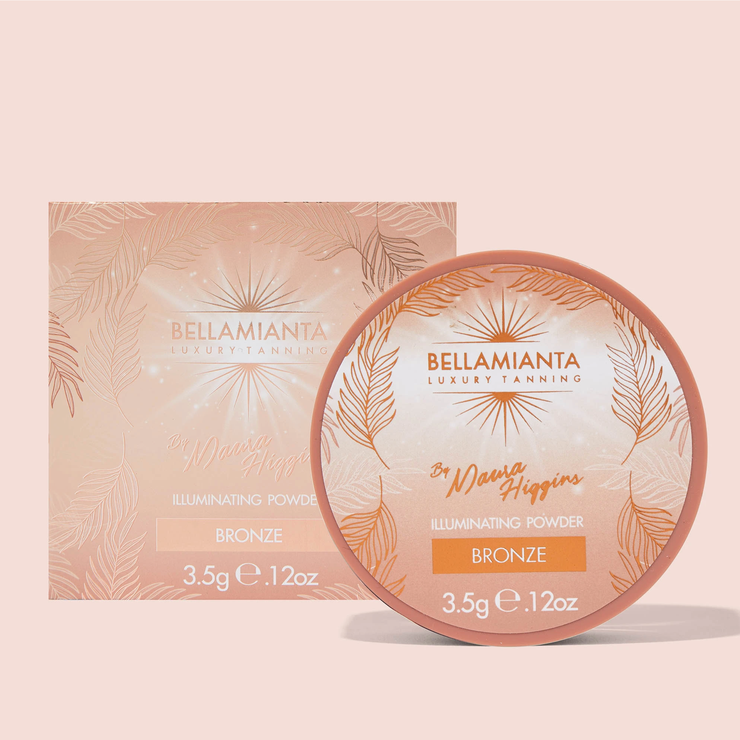 BELLAMIANTA Illuminating Powder by Maura Higgins Bronze, with packaging