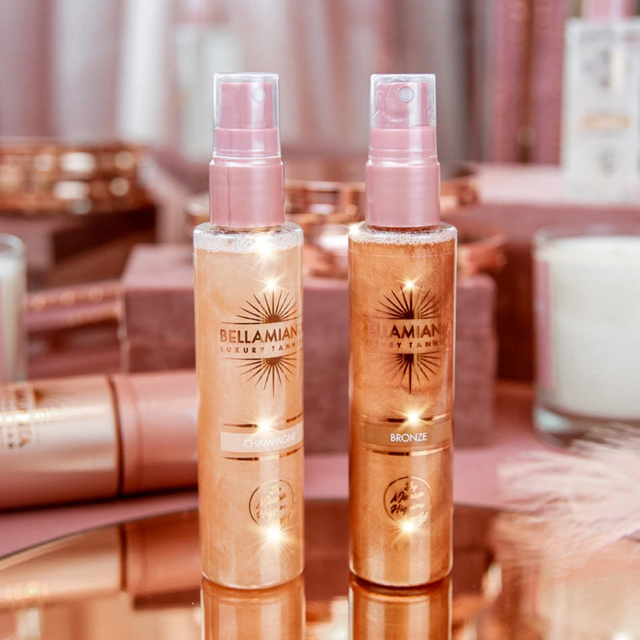 BELLAMIANTA Glow Mist by Maura Higgins Champagne &amp; Bronze