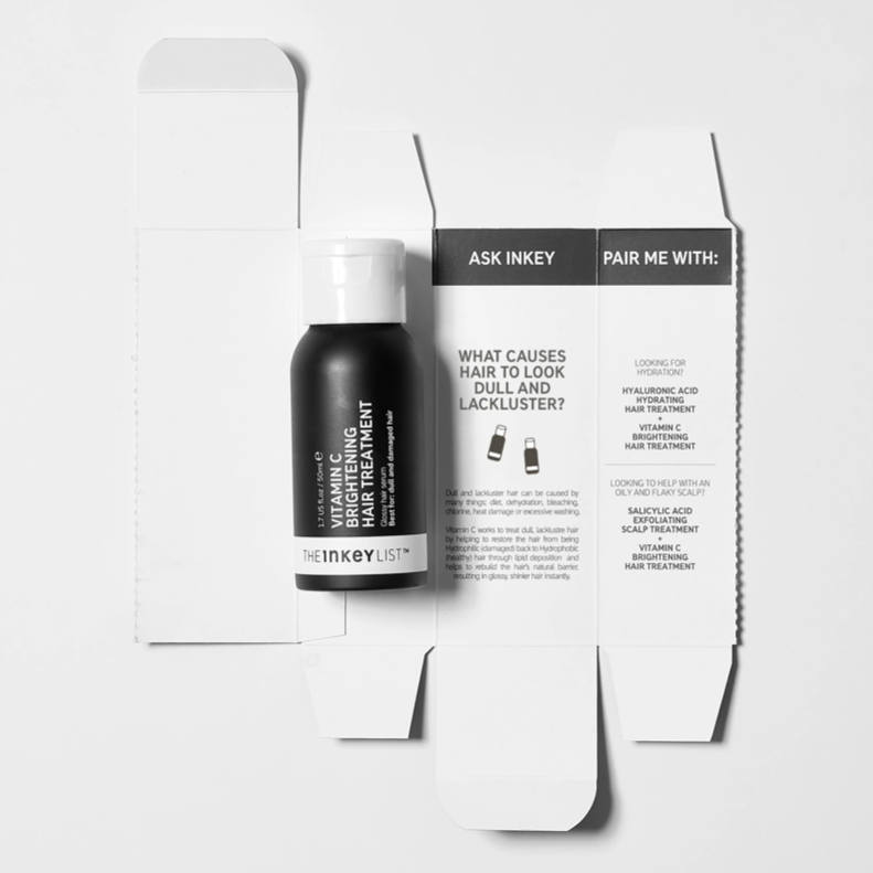 The INKEY List Vitamin C Brightening Hair Treatment, packaging