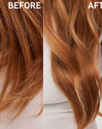 Before and after The INKEY List Vitamin C Brightening Hair Treatment