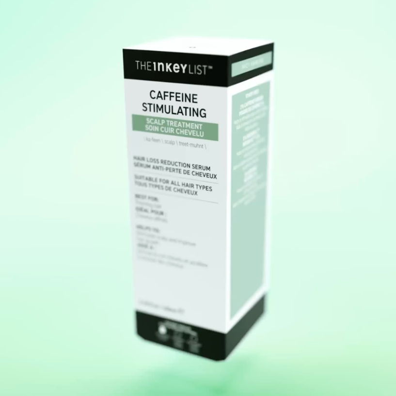 The INKEY List Caffeine Stimulating Scalp Treatment with packaging