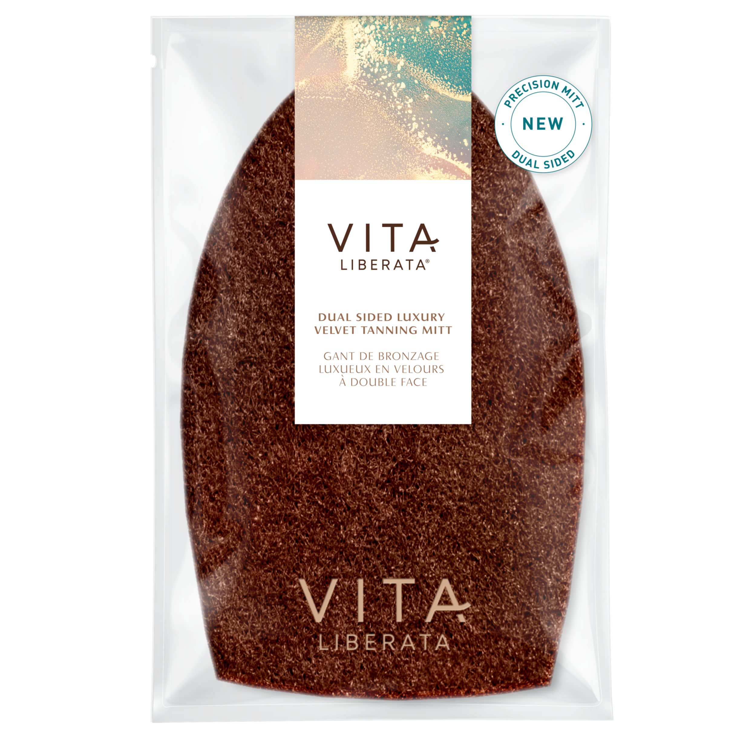 Vita Liberata Dual Sided Luxury Velvet Tanning Mitt in packaging