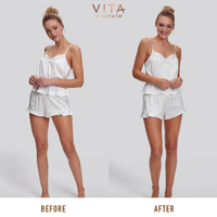 Before and after Vita Liberata Fabulous Gradual Tanning Lotion
