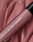 Inglot Rosie For Inglot Liquid Blush Crush - Mauve Crush, with swatch