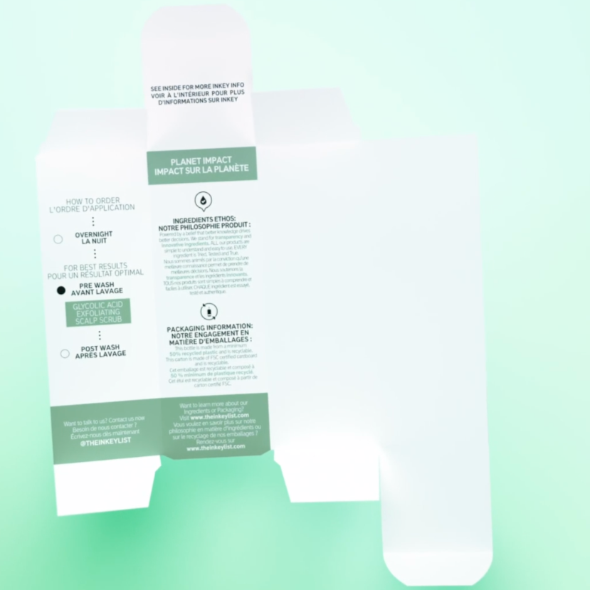 The Inkey List Gylcolic Scalp Treatment, packaging