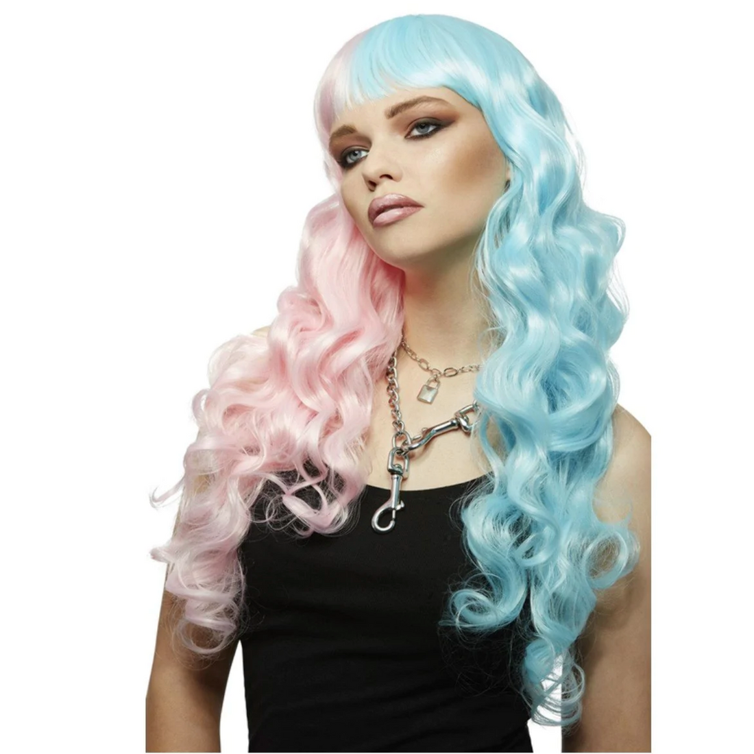Manic Panic Siren Wig - Cotton Candy Angel, side view