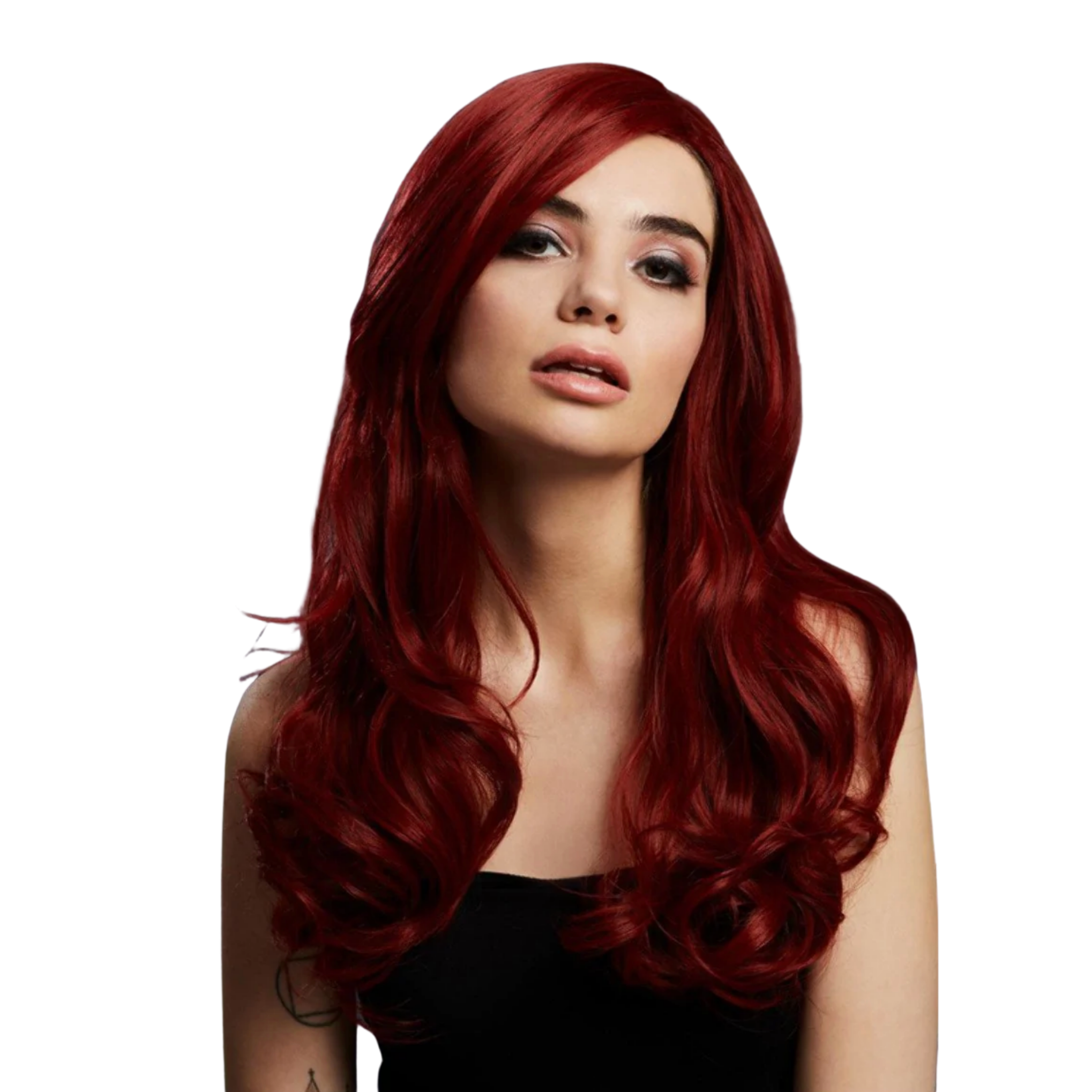 Smiffys Fever Khloe Wig - Ruby Red