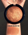 J Cat Golden Soleil Baked Bronzer - Cancun Golden Tan, swatch