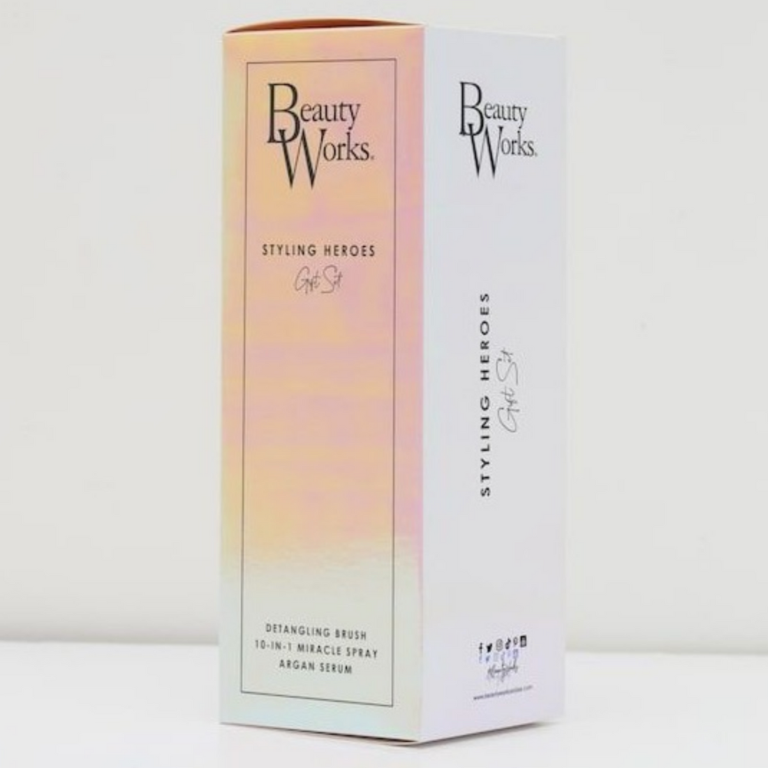 Beauty Works Styling Heroes Gift Set, packaging