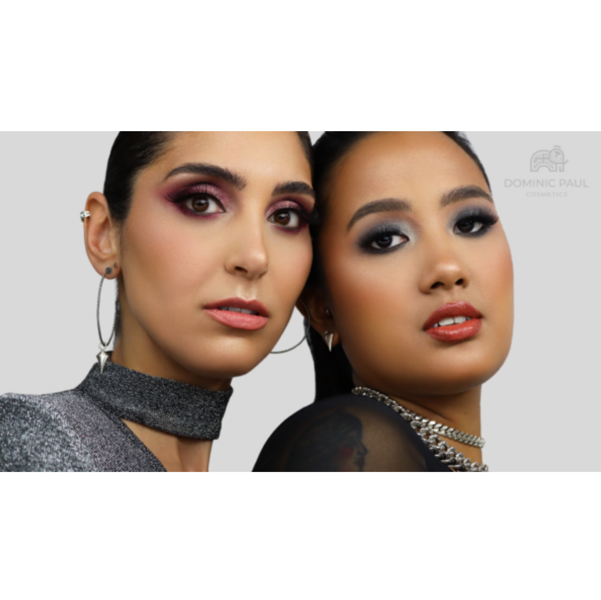 Two models wearing Dominic Paul The Culture Palette