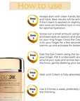 How to use GLO24K Rejuvenating 24k Eye Cream