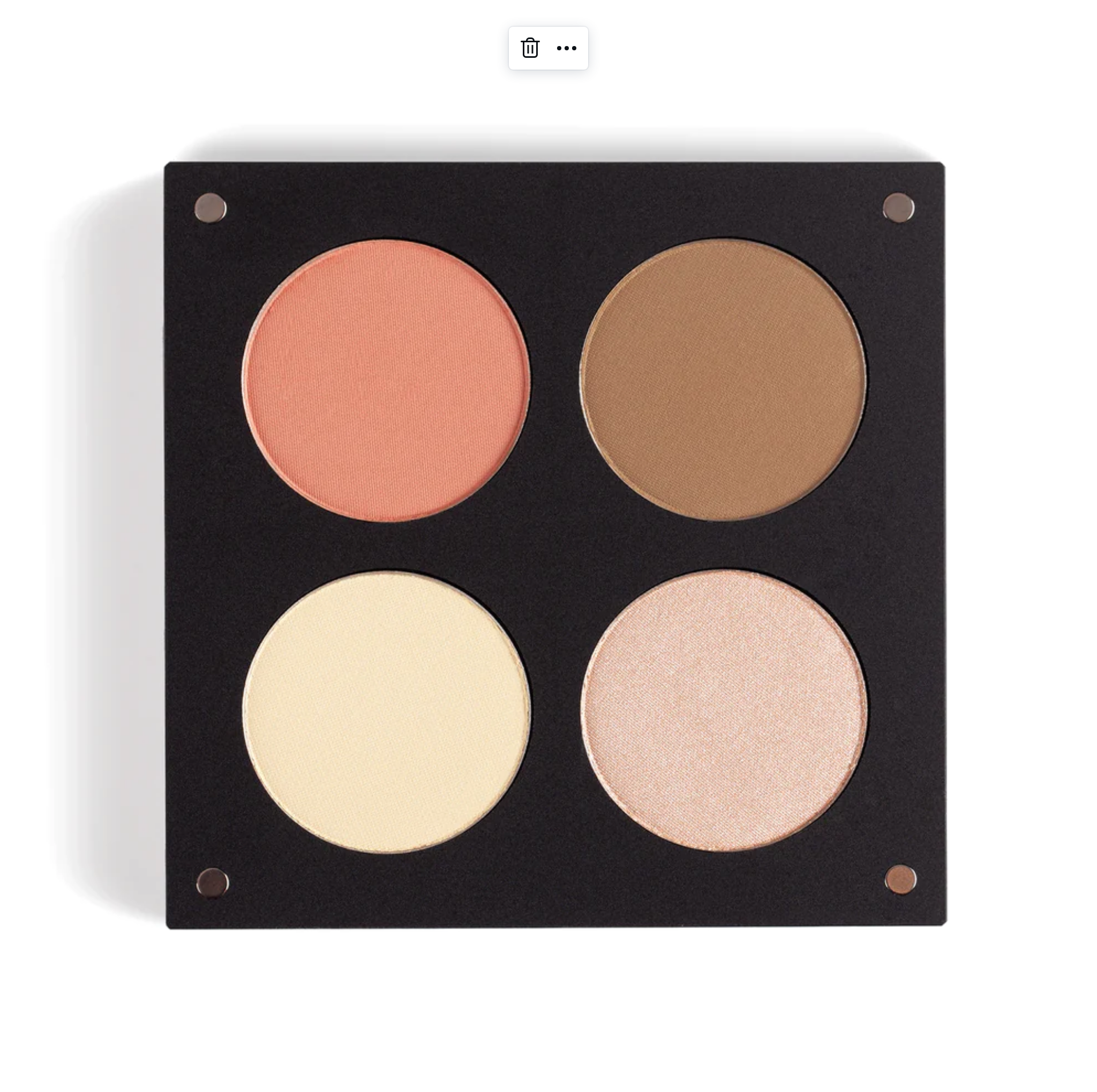 Inglot Complexion Supreme Skin Quad Palette, open