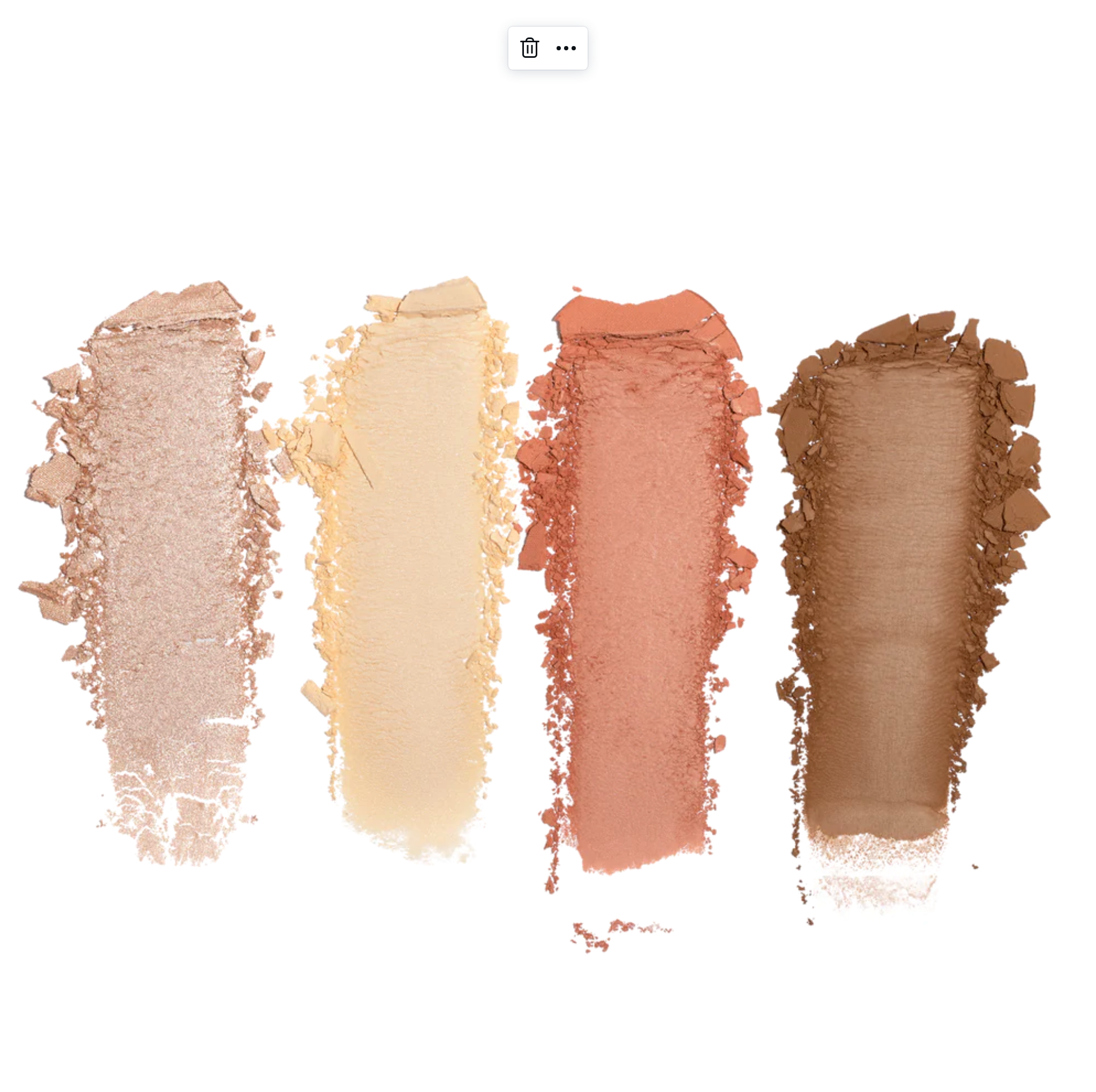 Inglot Complexion Supreme Skin Quad Palette, swatch