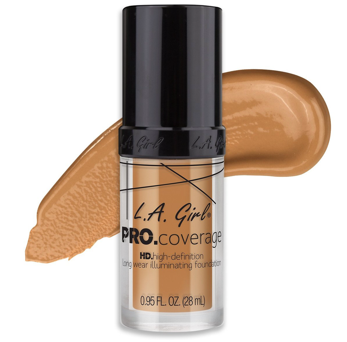 LA Girl PRO. Coverage HD Long Wear Illuminating Liquid Foundation Nude Beige 