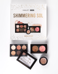 INGLOT X Maura Shimmering Sol Skin & Eye Set, with products