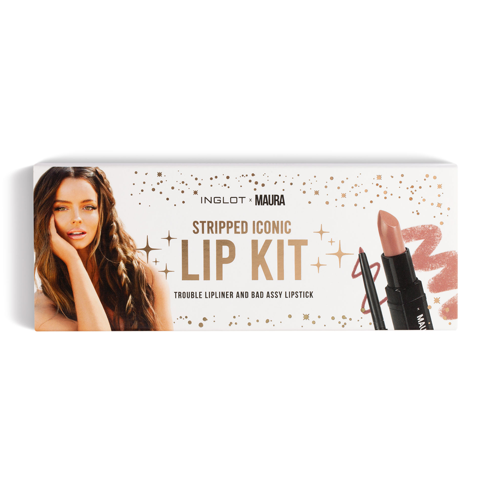 INGLOT X Maura Stripped Iconic Lip Kit, packaging