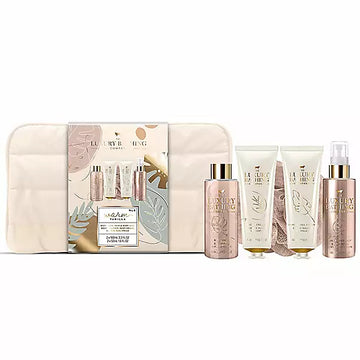 The Luxury Bathing Company Warm Vanilla Time Away Washbag Gift Set
